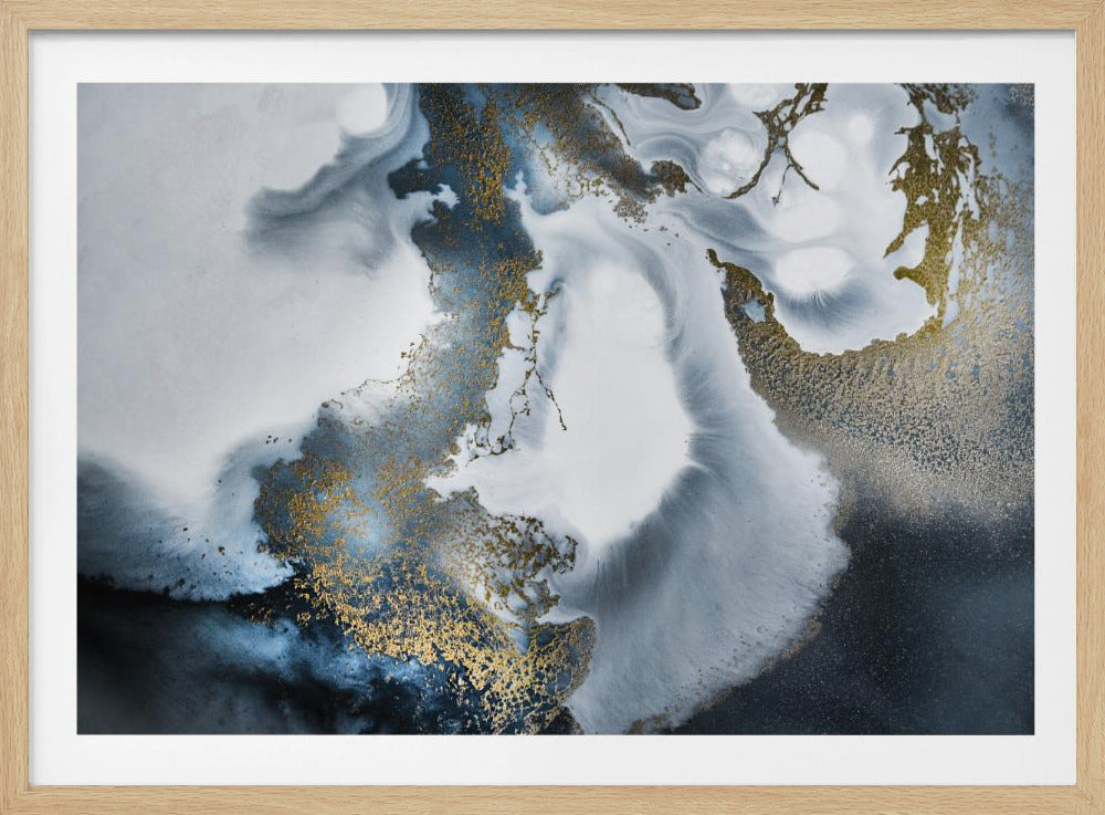 Black White and Gold "Midnight Motion" | Poster