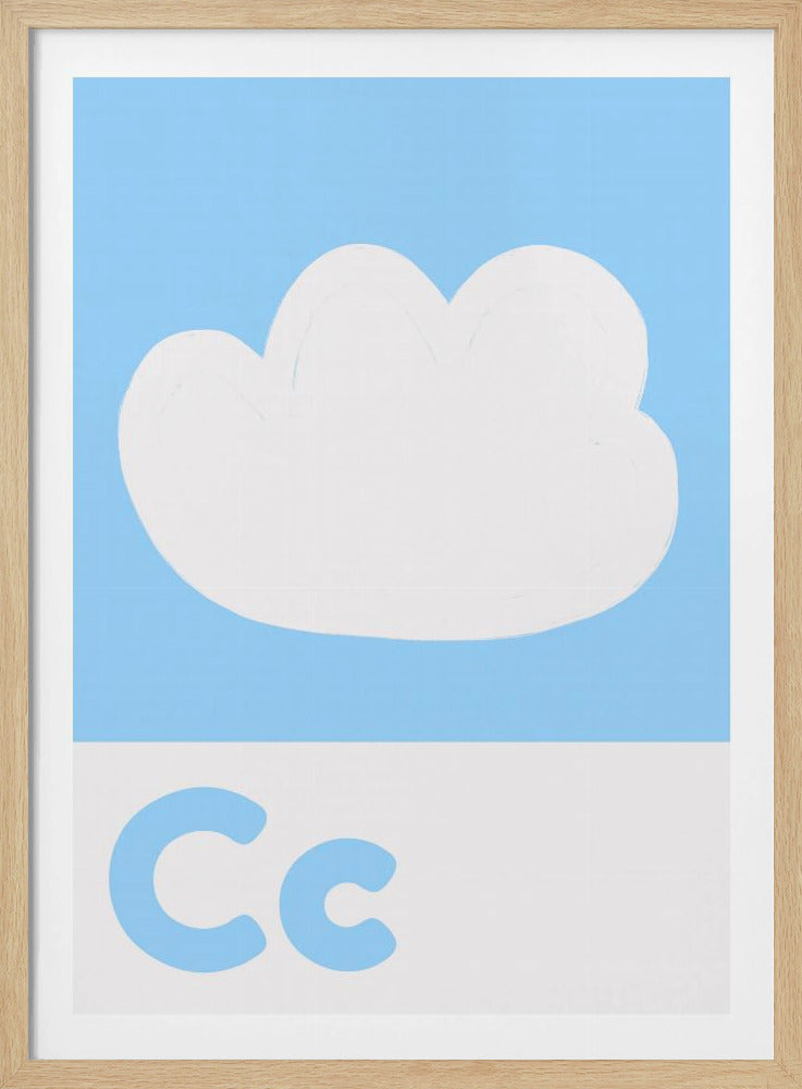 Cloudy Alphabet Sky | Poster