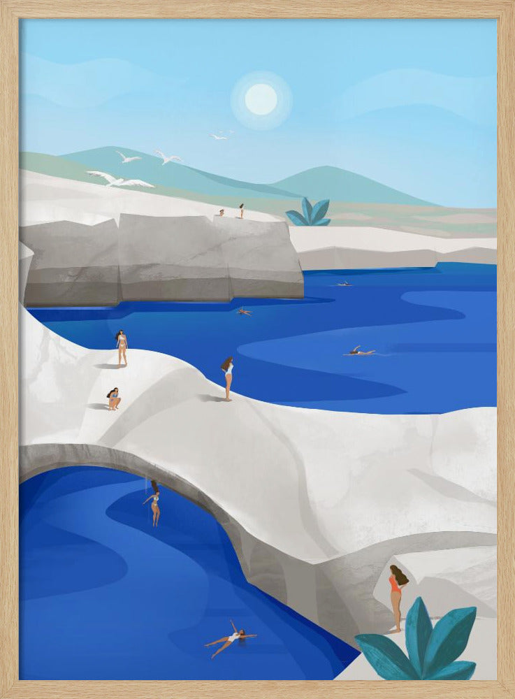 Cliff Jumping, Greece | Poster