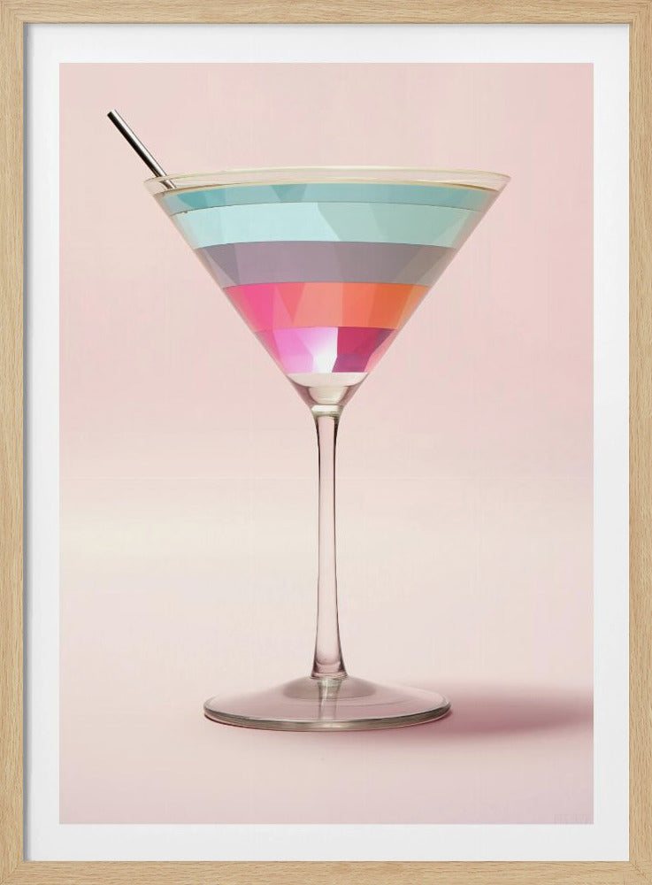 Striped Martini | Poster