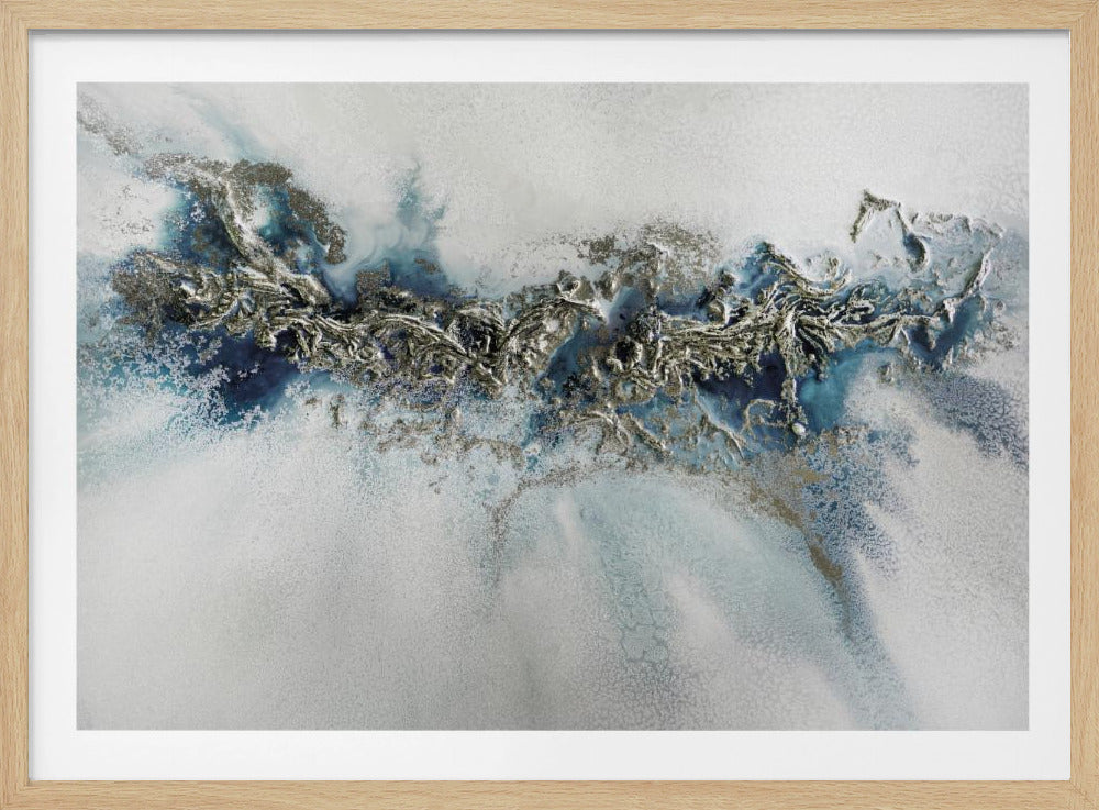 Most Popular - Gilded Weave - Whitecaps painting | Poster