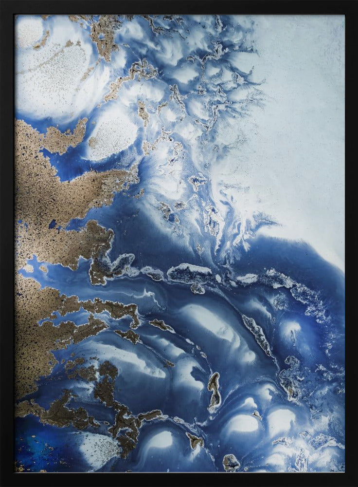 Peaceful - Ocean Wave Waltz - Oceanic textures | Poster