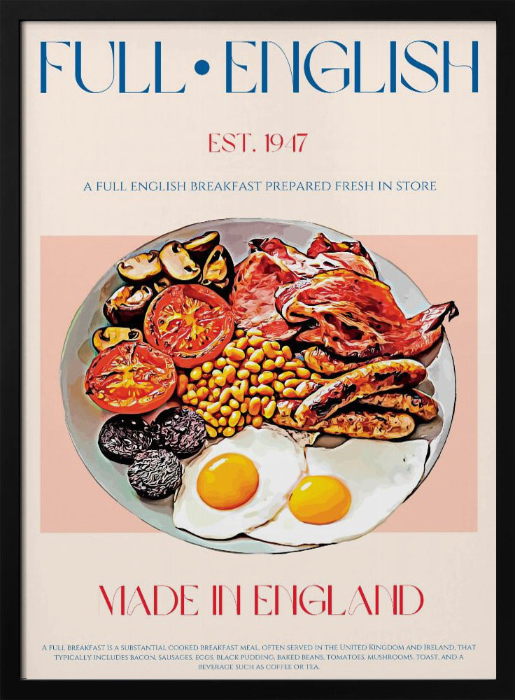 Traditional Full English Breakfast | Poster