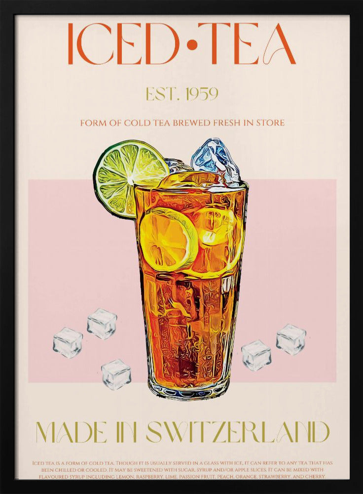 Refreshing Glass of Iced Tea | Poster