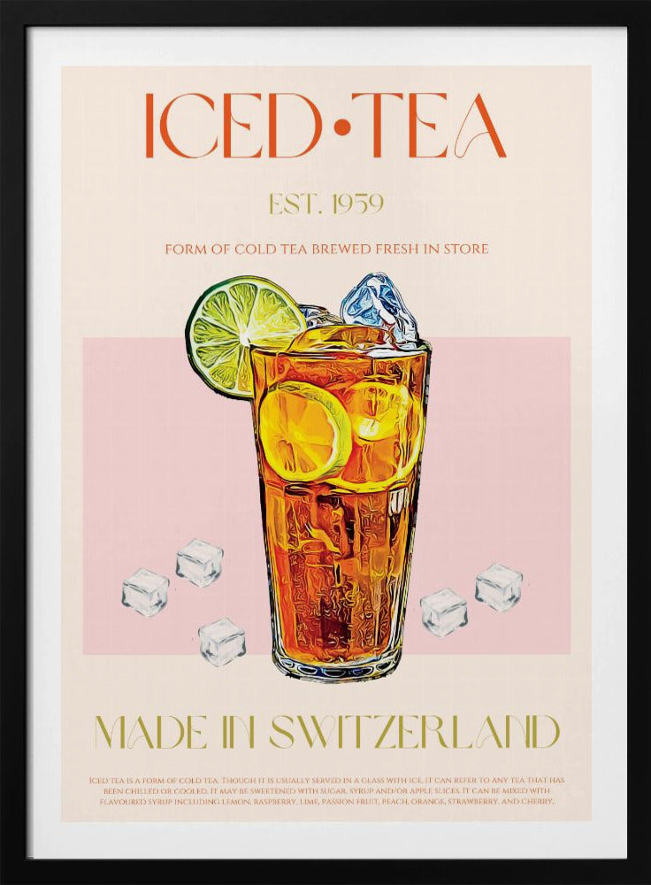 Refreshing Glass of Iced Tea | Poster