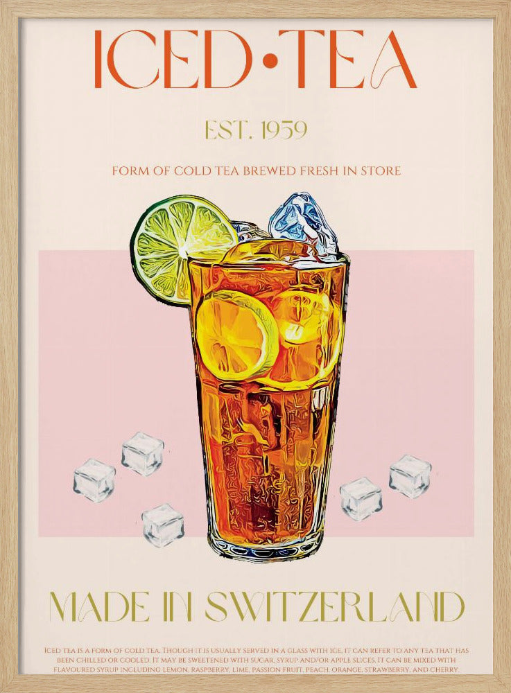 Refreshing Glass of Iced Tea | Poster