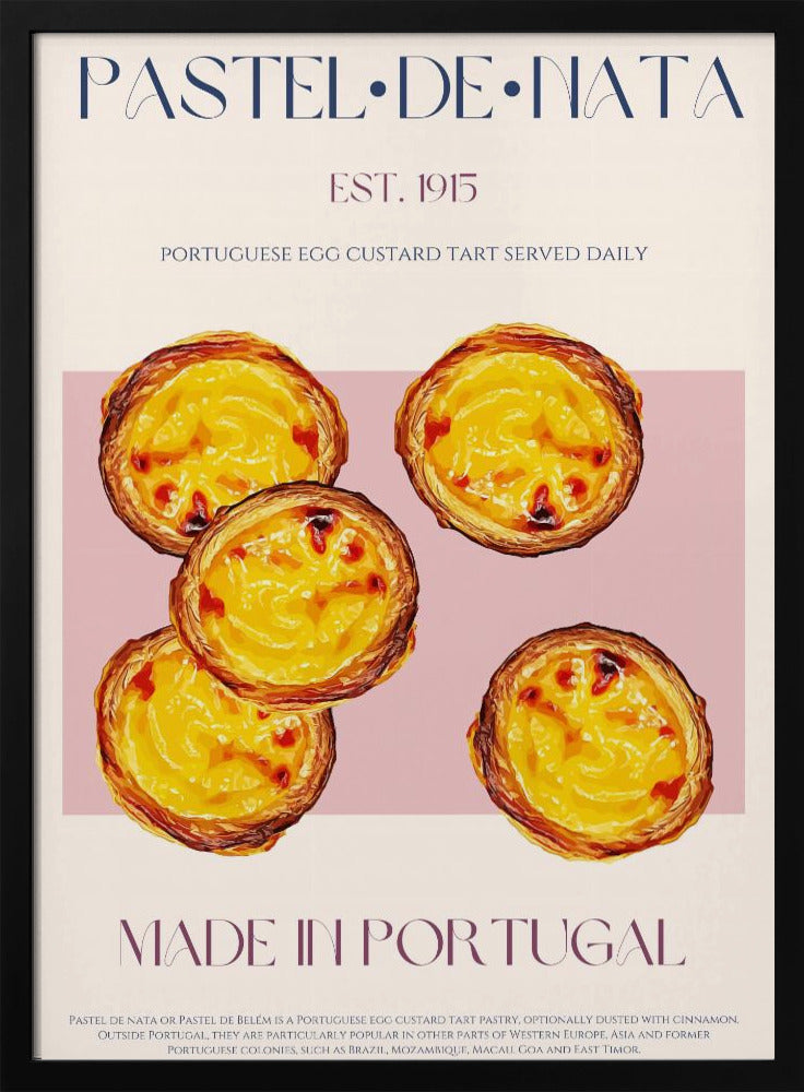Traditional Portuguese Egg Custard Tart | Poster