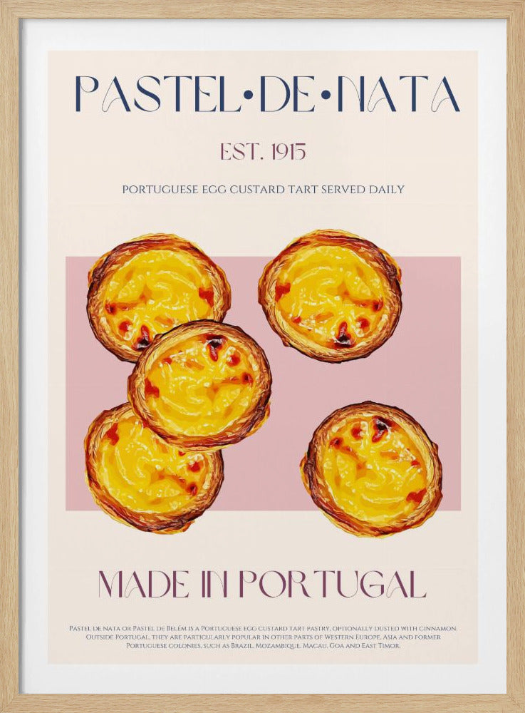 Traditional Portuguese Egg Custard Tart | Poster