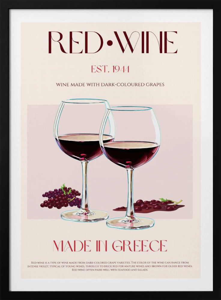Greek Wine Elegance | Poster
