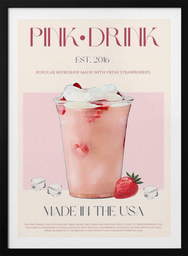 Pink Drink Print | Poster