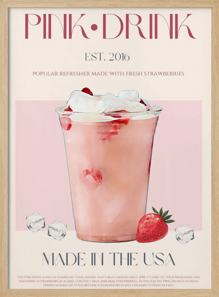 Pink Drink Print | Poster