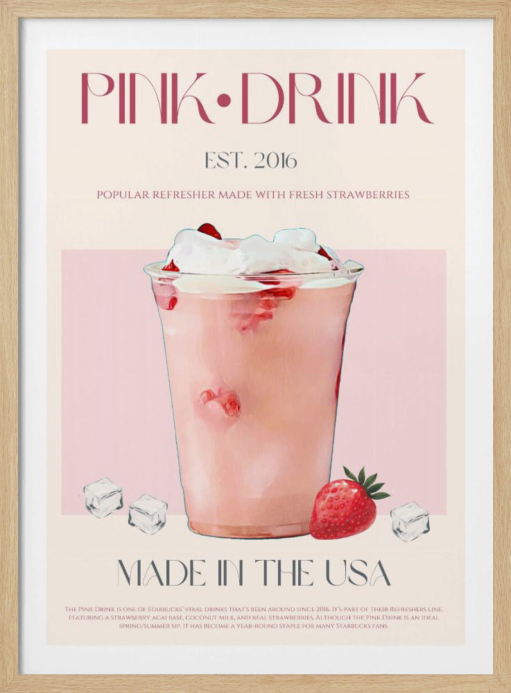 Pink Drink Print | Poster