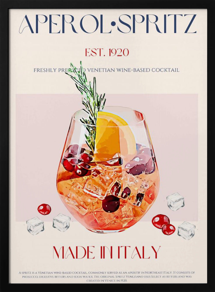 Aperol Spritz Cocktail | Poster