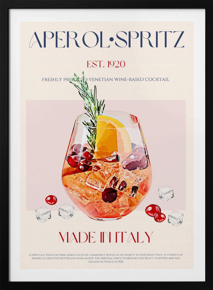 Aperol Spritz Cocktail | Poster