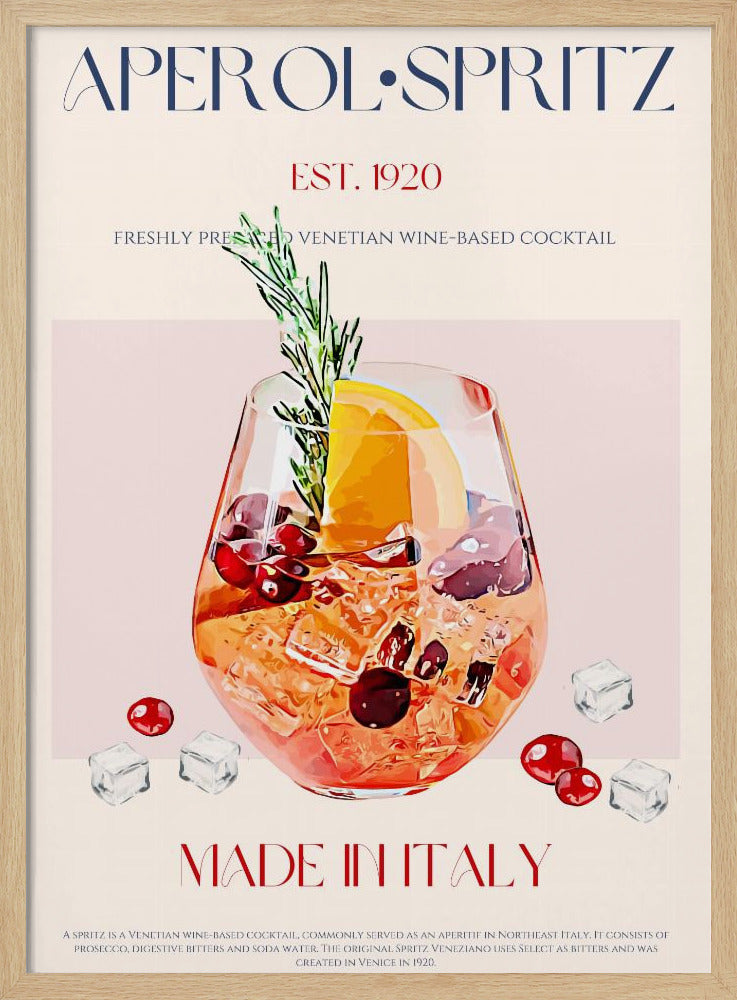 Aperol Spritz Cocktail | Poster