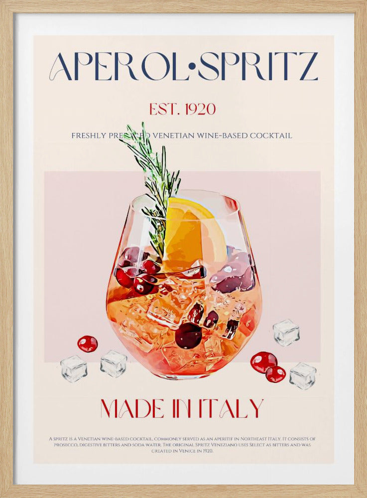 Aperol Spritz Cocktail | Poster