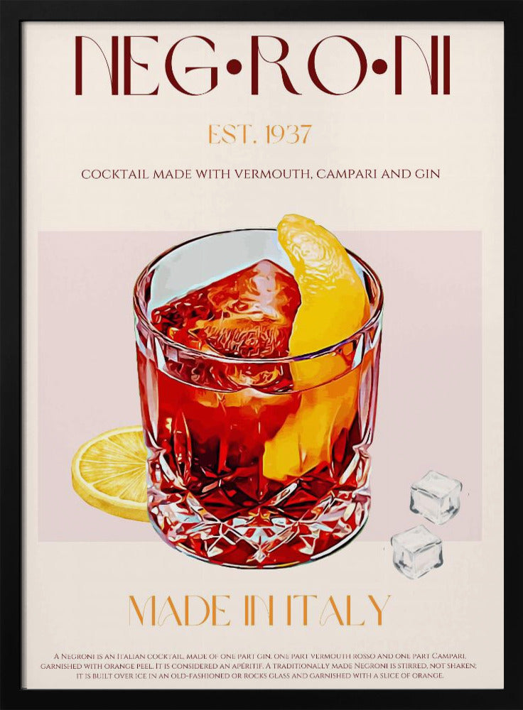 Negroni Delight | Poster