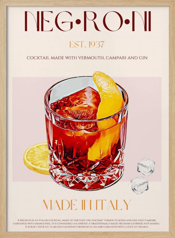 Negroni Delight | Poster