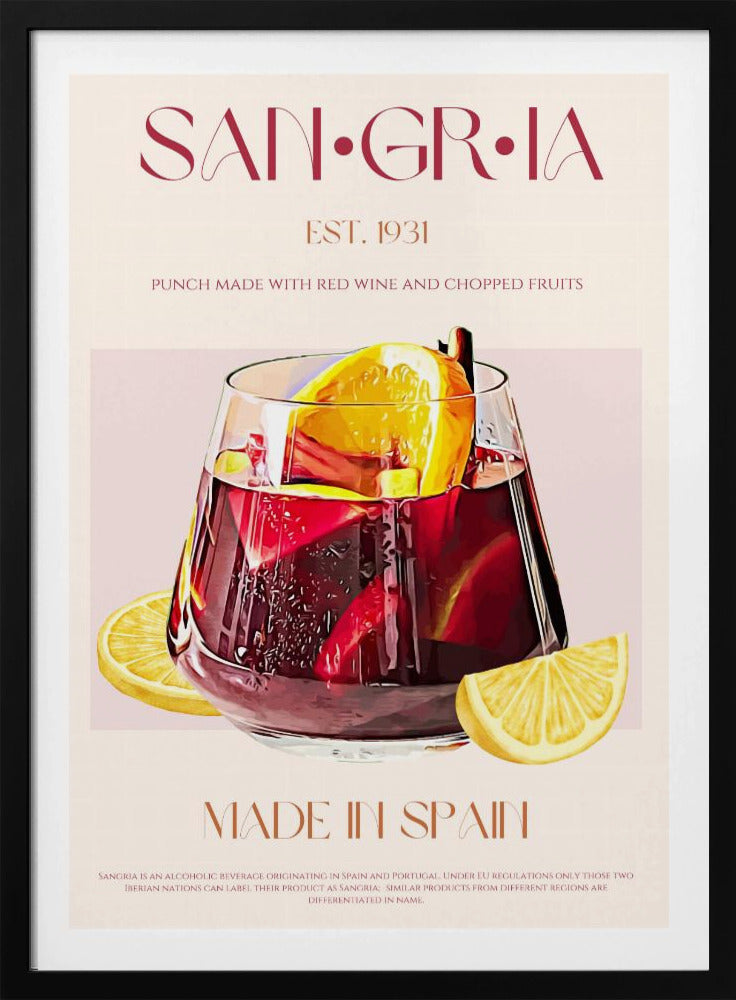 A Glass Filled With Red Wine | Poster