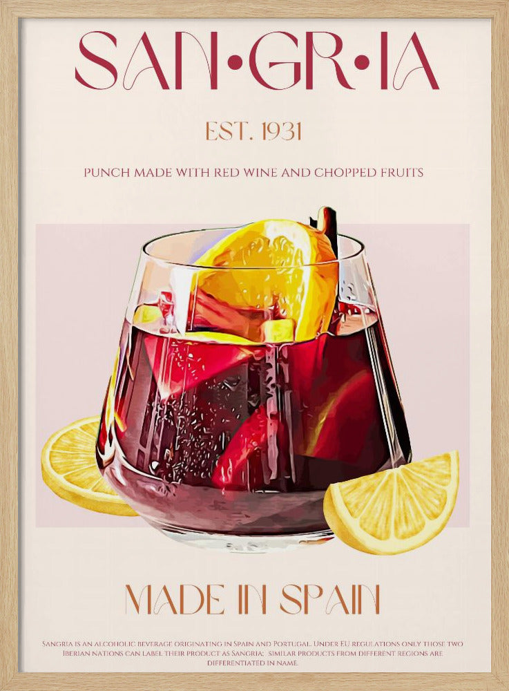 A Glass Filled With Red Wine | Poster
