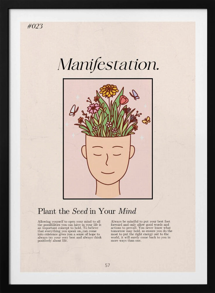 Manifestation with a serene figure | Poster
