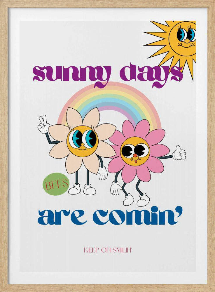 Smiling Flower Characters | Poster