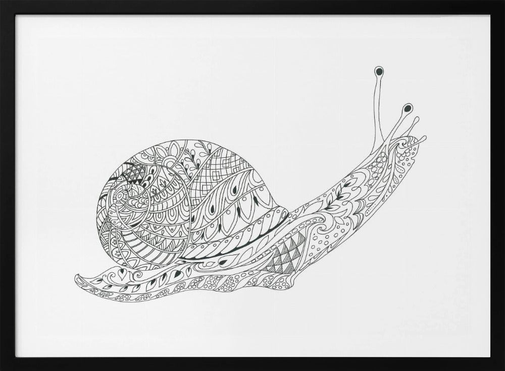 Whimsical Snail Maze | Poster