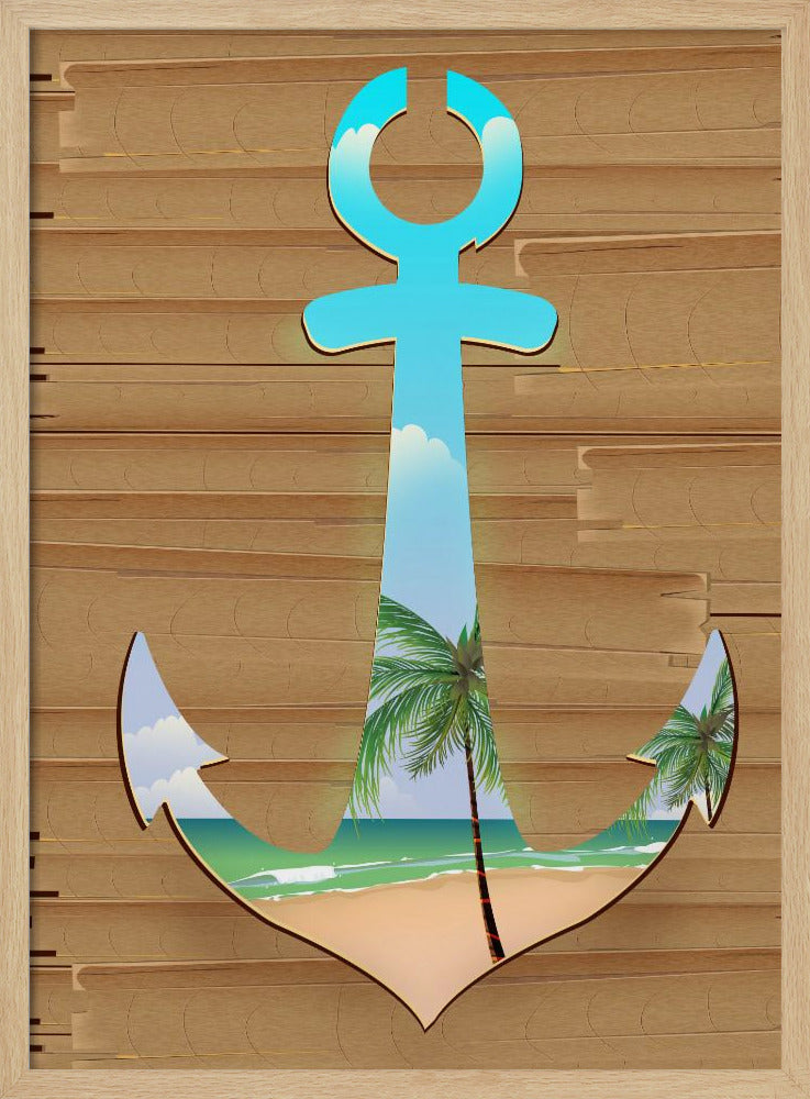 Anchor On The Beach | Poster