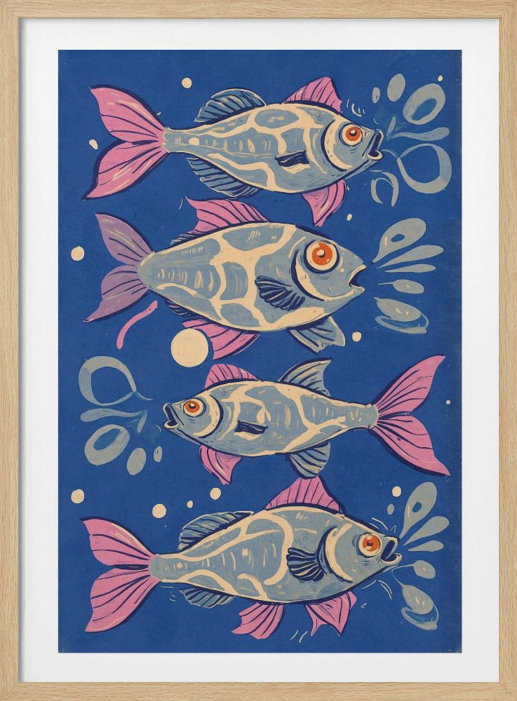 Vibrant Aquatic Dance | Poster