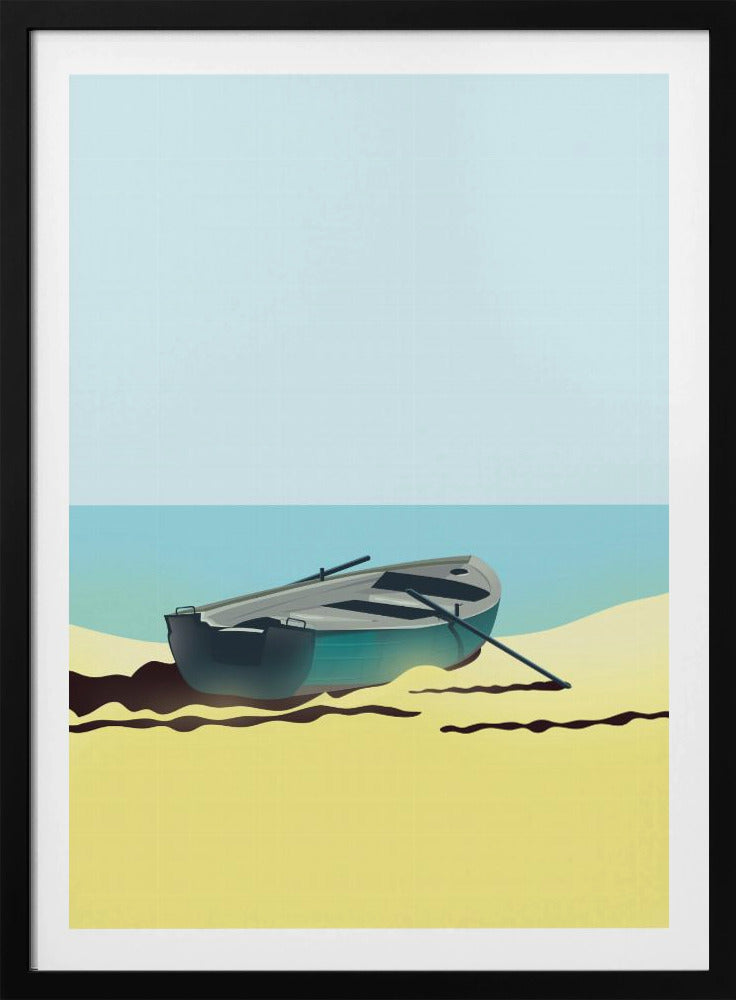 Boat on Beach | Poster