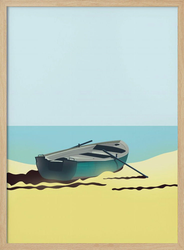 Boat on Beach | Poster
