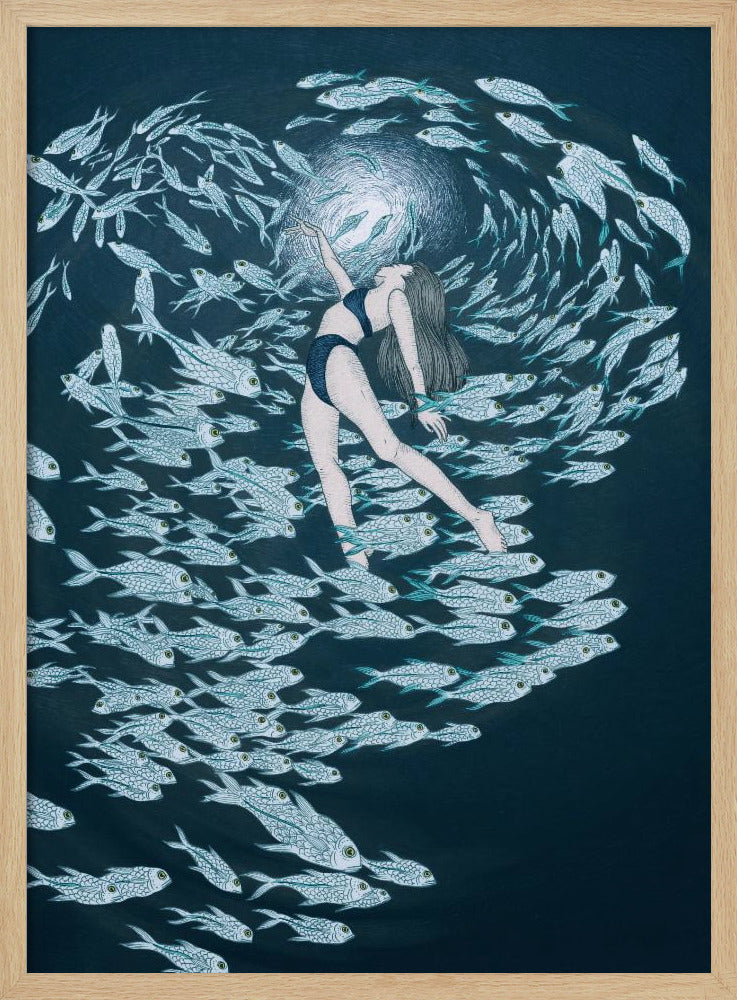 Even Fish Love the Sea Colour | Poster