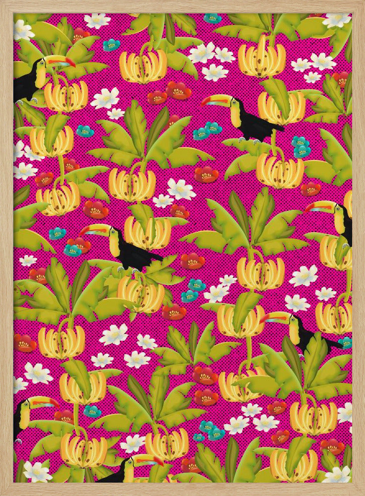 Bananas And Toucans Pattern | Poster