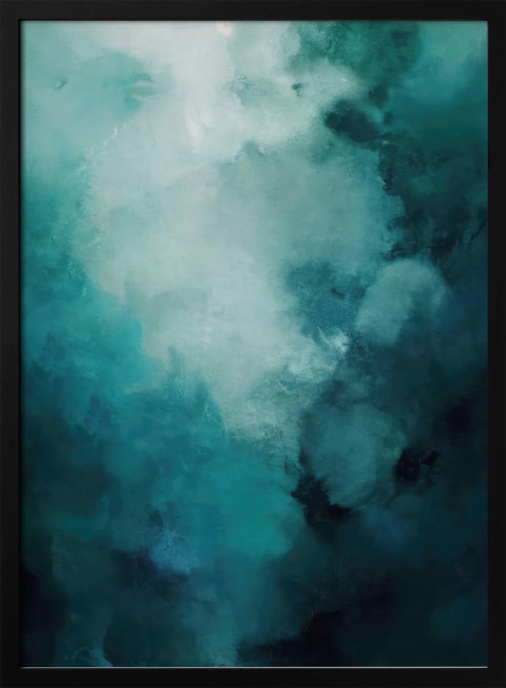 Misty Teal Abyss | Poster