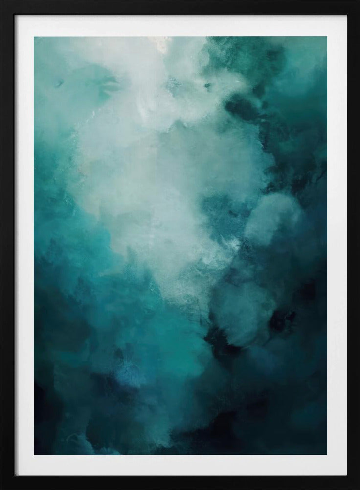 Misty Teal Abyss | Poster