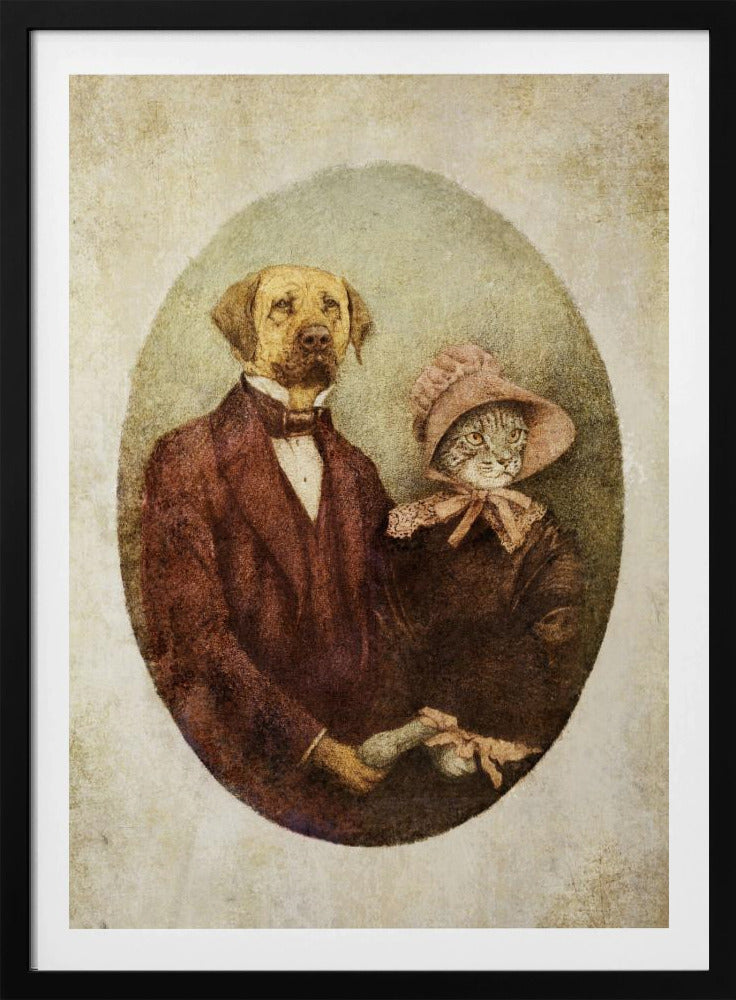 Victorian-style Portrait Couple | Poster