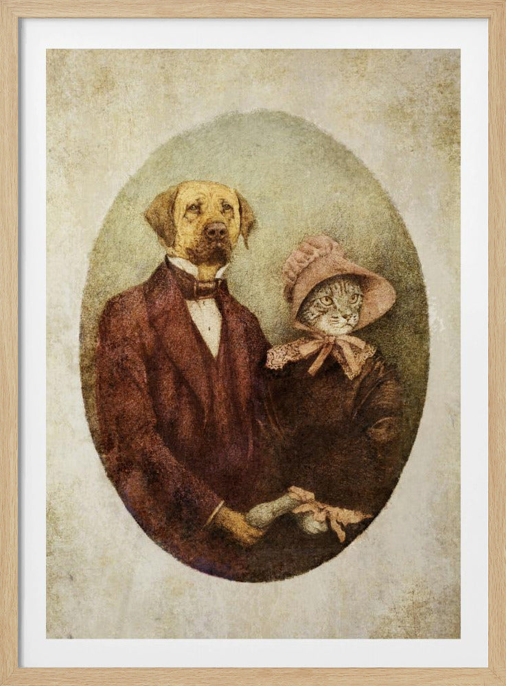 Victorian-style Portrait Couple | Poster