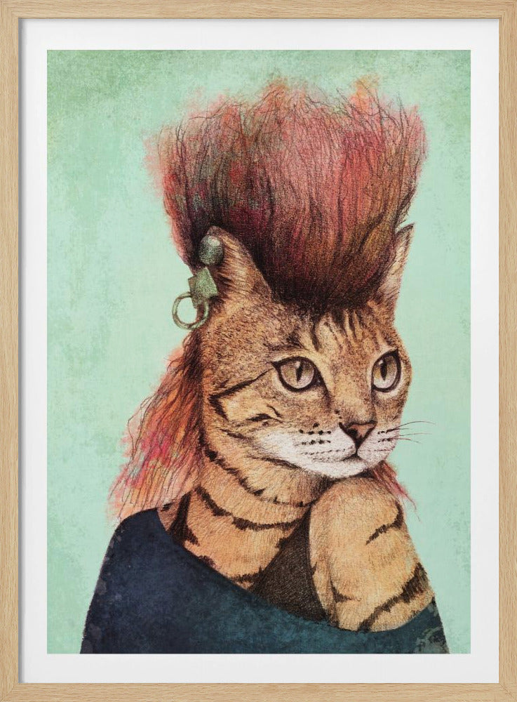 Stylish Tabby Cat | Poster
