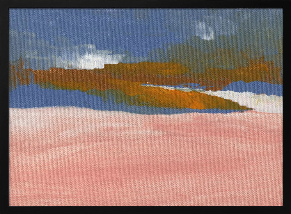 Blush Pink, Blue and Brown | Poster