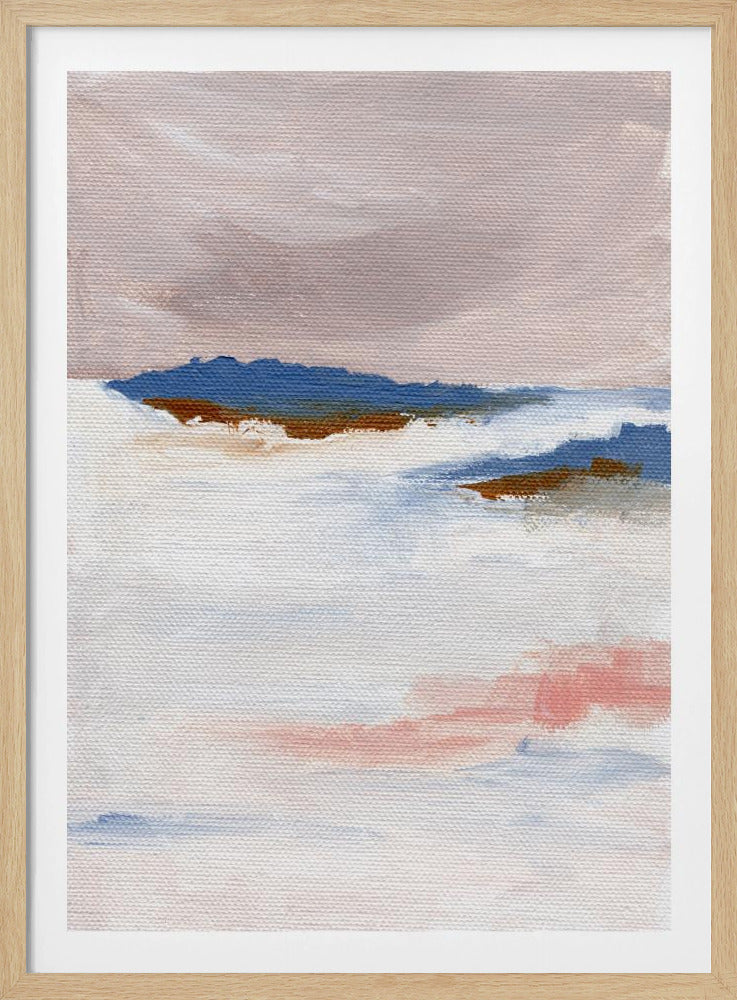 Soft Pastel Tones And Textured Brushstrokes | Poster