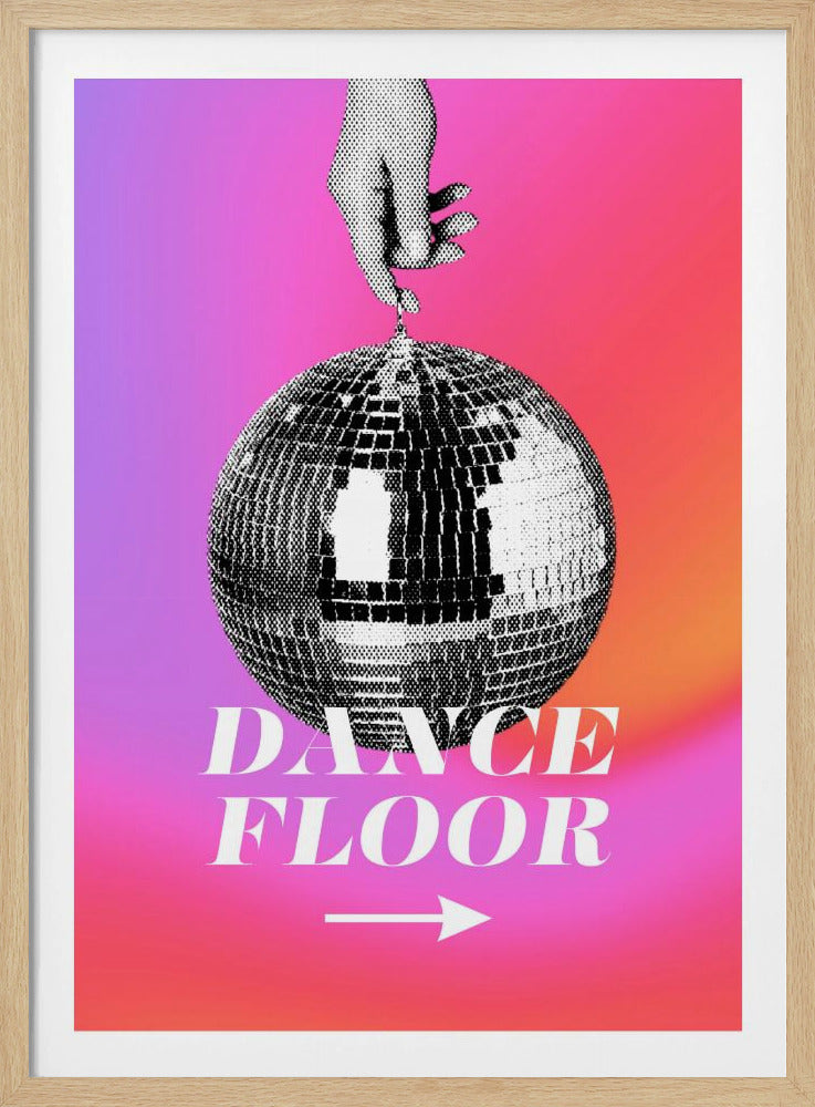 Monochrome Disco Ball | Poster