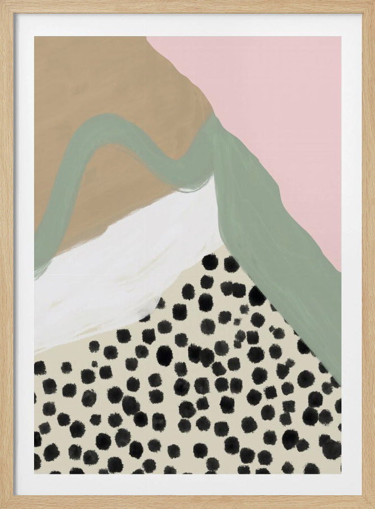Soft Colors with Organic Shapes and Patterns | Poster