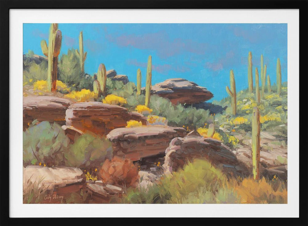 Desert Blooming Scene | Poster