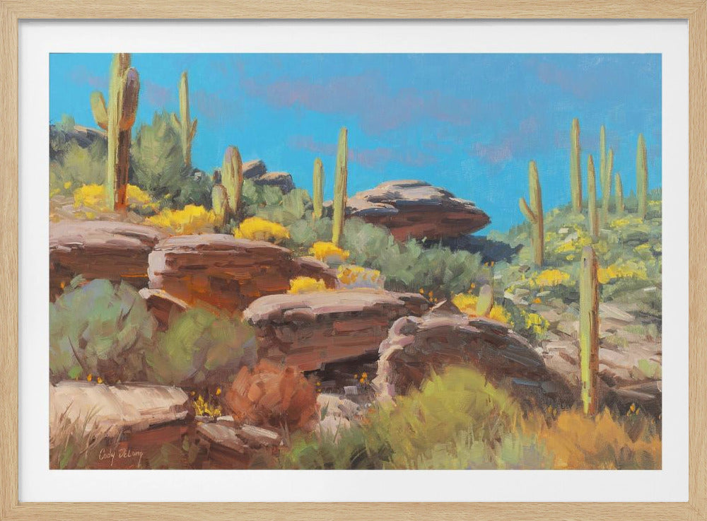 Desert Blooming Scene | Poster