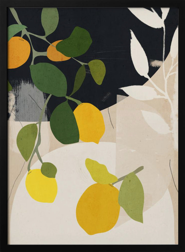 Lemon Abstract Art | Poster