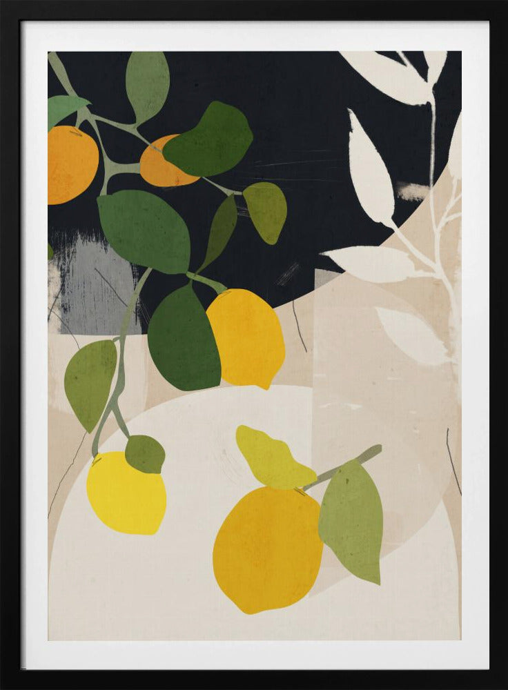 Lemon Abstract Art | Poster