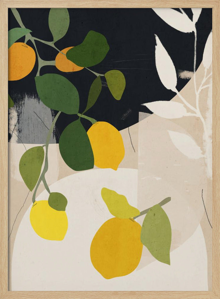 Lemon Abstract Art | Poster