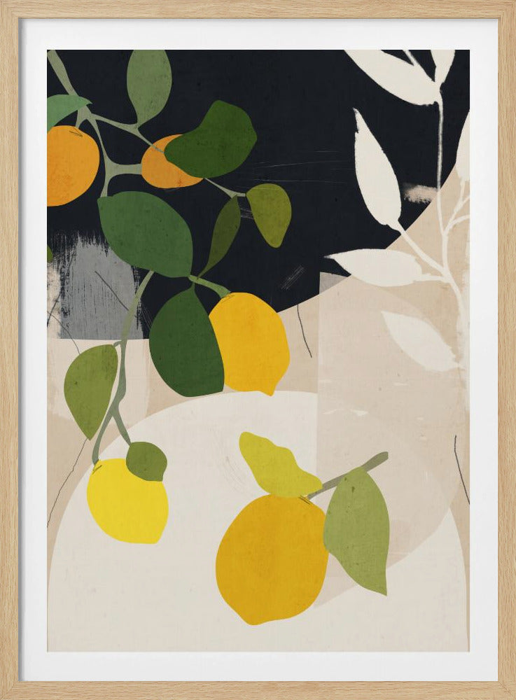 Lemon Abstract Art | Poster