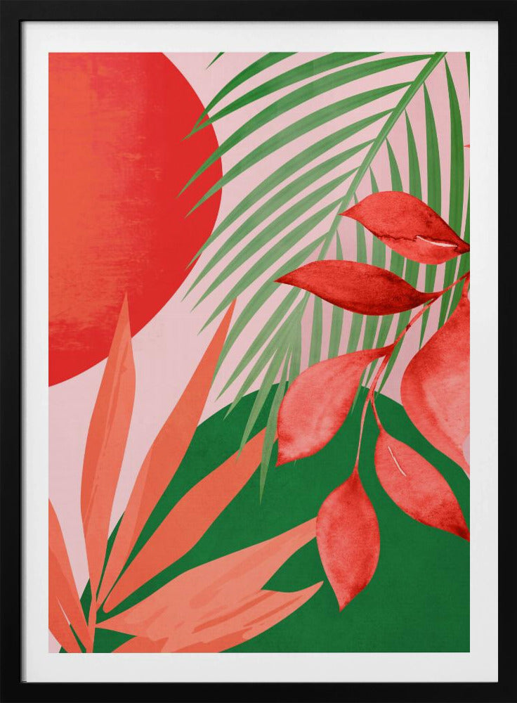 Abstract Art Tropical Garden | Poster