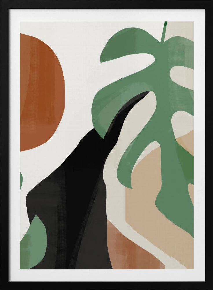 Abstract Art Tropical Leaves | Poster